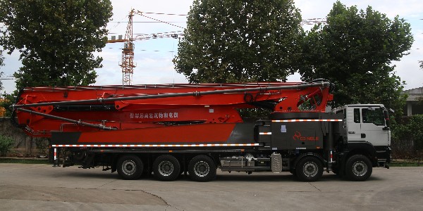 科尼樂70米混凝土泵車以下5點施工優勢，工地打灰離不開